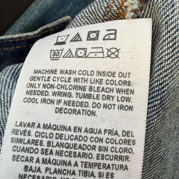 Guess Indigo Denim Peplum Jacket - Picture 7 of 9